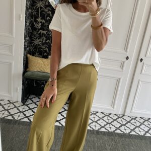 blouse manches papillon terracotta coton