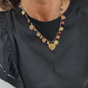 tee shirt volants épaules noir