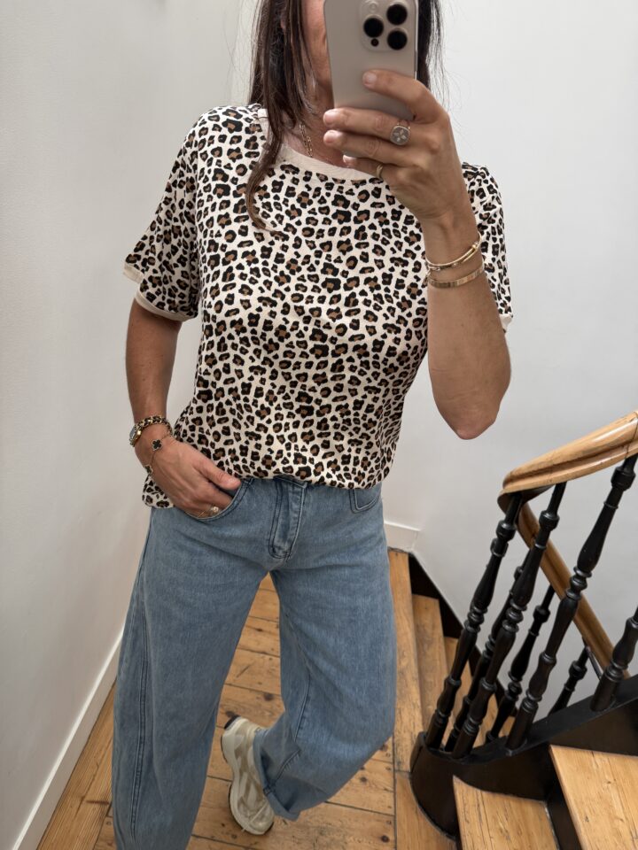 tee shirt léopard