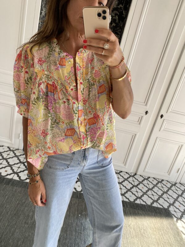 chemise multico manches courtes