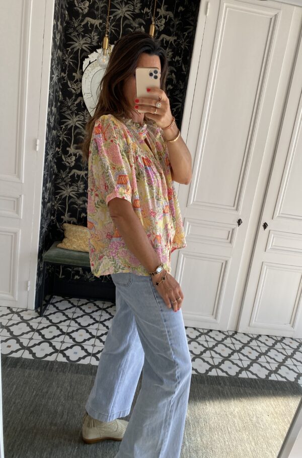 chemise multico manches courtes