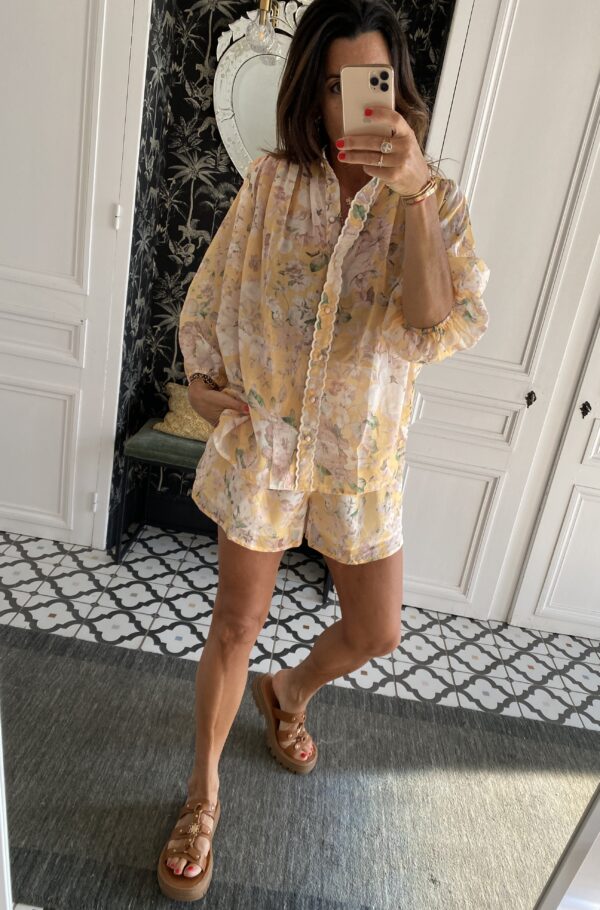 chemise multico manches courtes