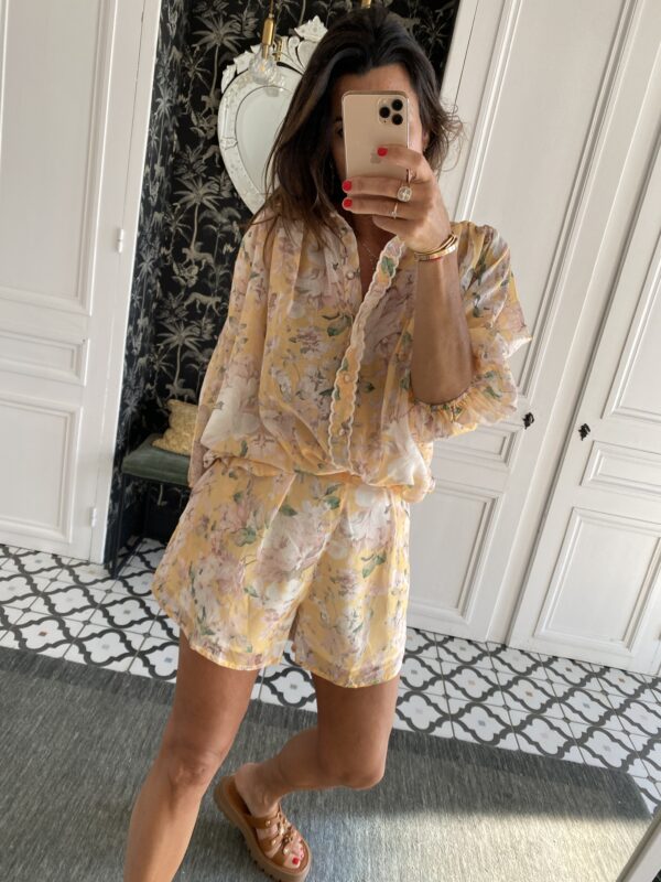 chemise multico manches courtes