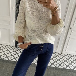 blouse bordures crantées